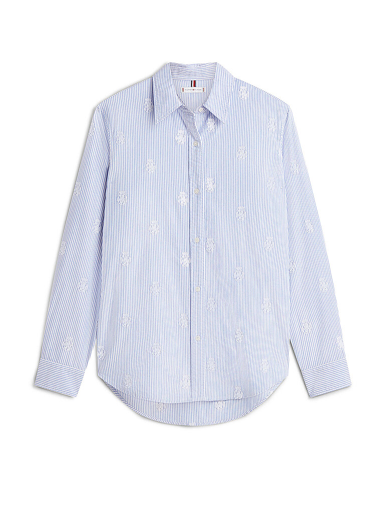 Tommy Hilfiger Chemise à Manches Longues Ww0ww49386 Classic Ithaca / Mid Blue 40 Femme